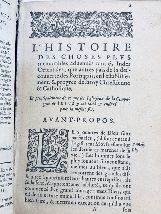 Pierre de Jarric - L' Histoire des choses plus memorables aduenues  Indes Orientales - 1611