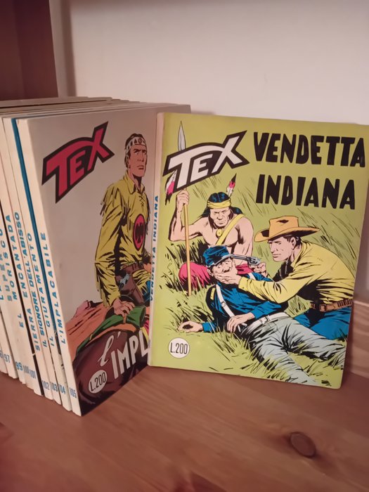 Tex nn. 91/105 - sequenza completa - 15 Comic - Første udgave - 1968/1969