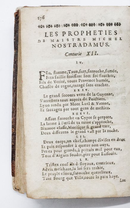 Nostradamus - Propheties - 1698