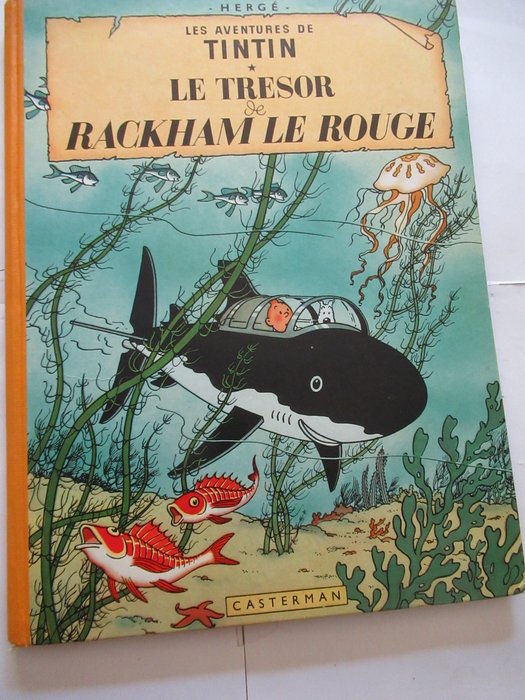 Tintin T12 - Le Tresor de Rackham le Rouge (B26) - C - 1 Album - Genoptryk - 1958