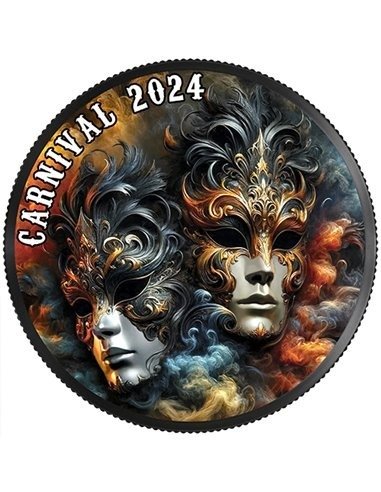 Canada. 5 Dollars 2023 Carnival - Black Ruthenium, 1 Oz (.999)