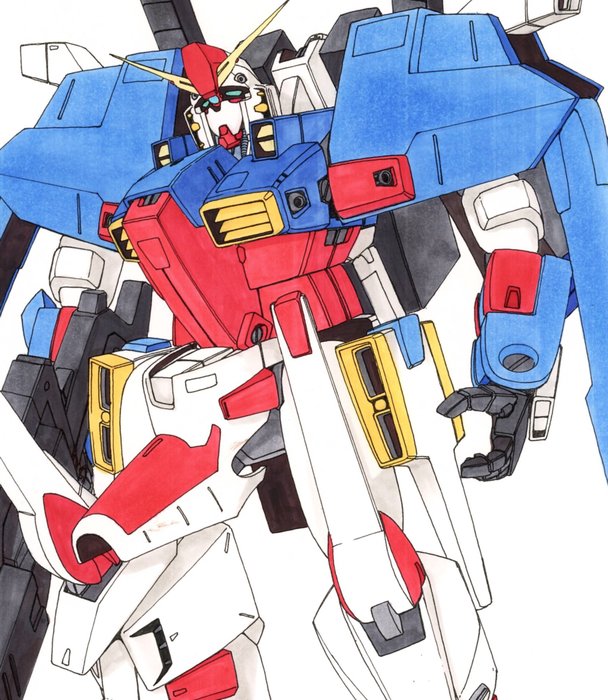 Katsura Tatsumi - 1 Original colour drawing - Mobile Suit Gundam - Project Ω - 1995