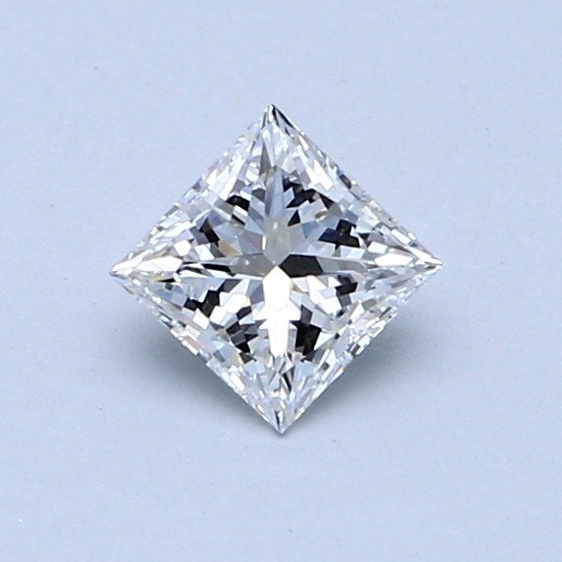 1 pcs Diamant  (Natur)  - 0.53 ct - Kvadrat - D (farveløs) - VVS2 - Gemological Institute of America (GIA)