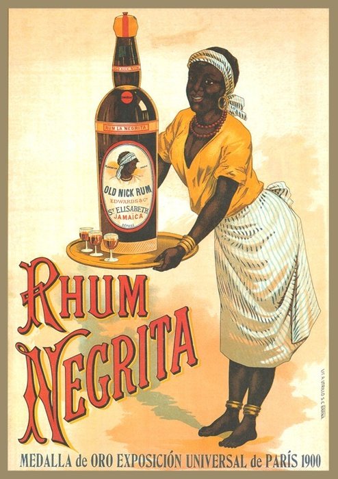 Rhum Negrita - Exposición Universal de Paris, 1900 - Modern License Print