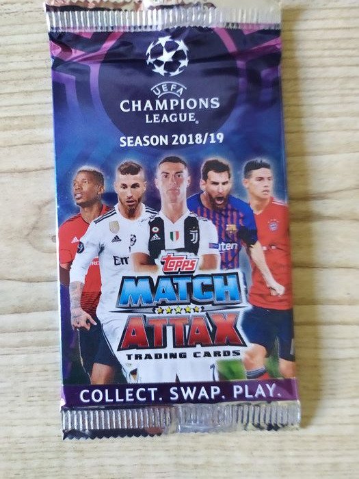 2018/19 Topps Match Attax - 100 Booster pack - Næsten så god som ny (NM)