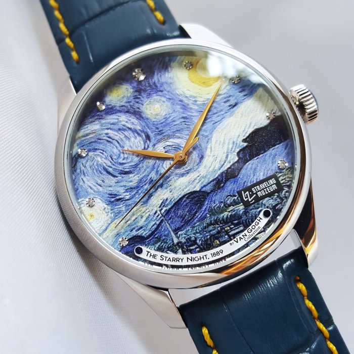 van Gogh - Automatic - 9 Diamonds - Official - The Starry Night - Limited Edition - Ingen mindstepris - Mænd - Ny