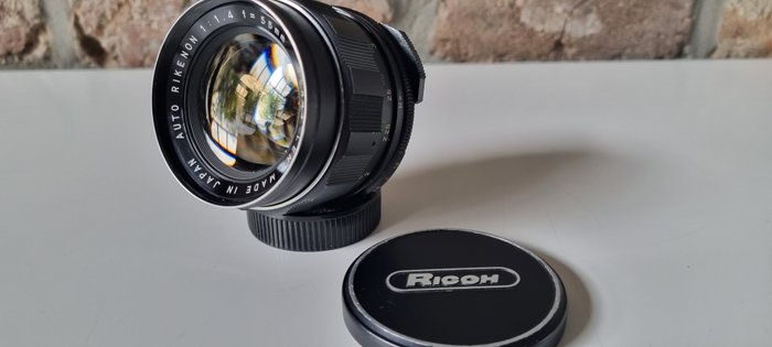 Ricoh AUTO RIKENON 14/55mm met originele afdekdoppen Prime objektiv