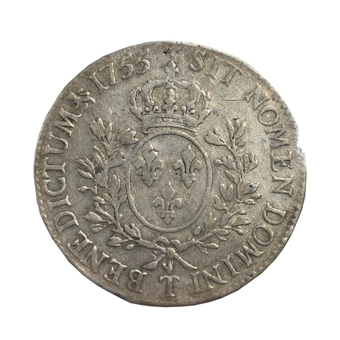 Frankrig. Ludvig 15. (1715-1774). Ecu 1755-T, Nantes