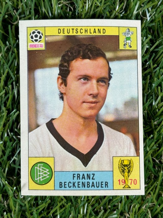 1970 Panini Mexico 70 World Cup Germany - Franz Beckenbauer - 1 Card - Glimrende (EX)