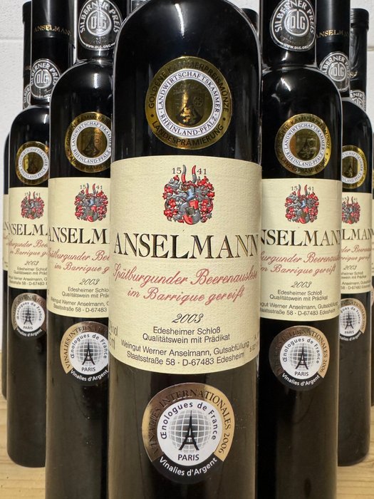 2003 Anselmann, Spätburgunder Beerenauslese - Pfalz - 11 Halve flasker (0,375 L)