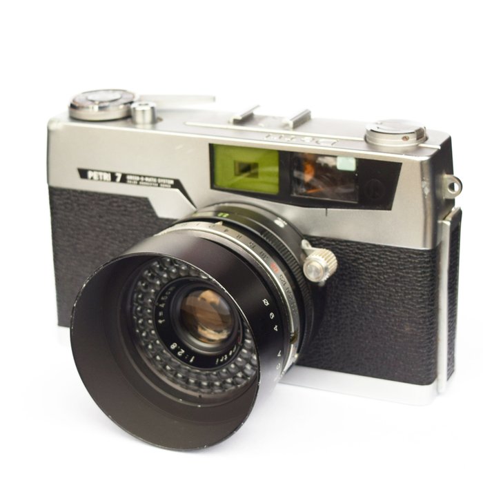 Petri 7s II met originele zoeker en wide angle lens Rangefinder søgerkamera  (Ingen mindstepris)