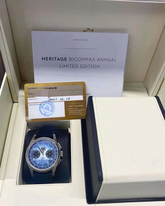 Carl F. Bucherer - Heritage Bicompax Annual Blue - 00.10803.08.52.99 - Mænd - 2020+