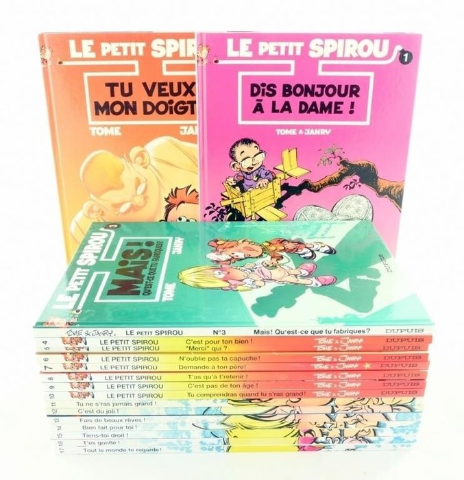 Le Petit Spirou T1 à T17 - 17x C - 17 Album - Første udgave - 1990/2015