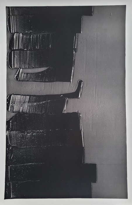 Pierre Soulages (1919-2022) (D'après) - Peinture 4 juillet 2021