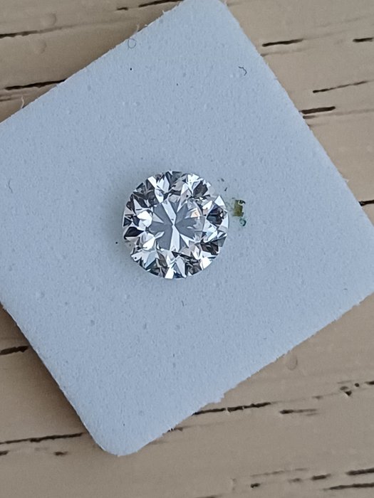 Ingen mindstepris - 1 pcs Diamant  (Natur)  - 1.00 ct - Rund - H - SI2 - Gemological Institute of America (GIA)