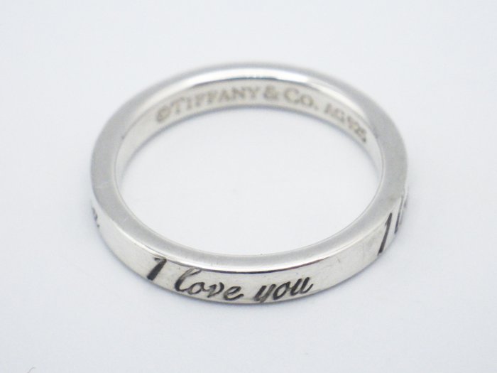 Ingen mindstepris - Tiffany  Co - Ring - Notes I Love You Sølv