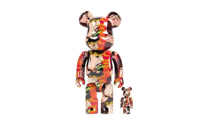 Medicom Toy Be@rbrick - 400%  100% Bearbrick Set - The Rolling Stones (Love You Live)