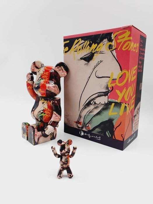 Medicom Toy Be@rbrick - 400%  100% Bearbrick Set - The Rolling Stones (Love You Live)