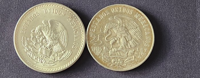 Mexico. Pesos 1948  1968 2 x Silver Coins  (Ingen mindstepris)