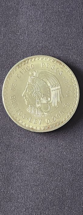 Mexico. Pesos 1948  1968 2 x Silver Coins  (Ingen mindstepris)