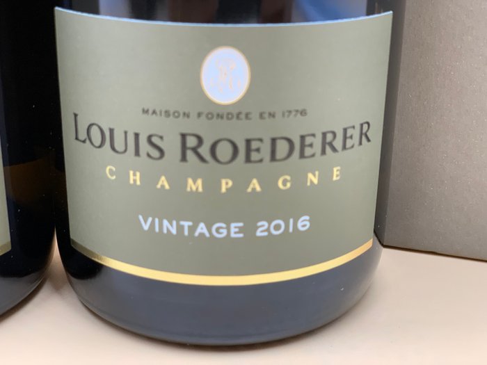 2016 Louis Roederer, Vintage - Champagne Brut - 2 Flasker (0,75 L)