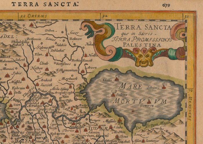 Heilige Land - Palæstina, Israel; Petrus Kaerius / J.E. Cloppenburgh - Terra Sancta qua in Sacris Terra Promissionis Palestina - 1632