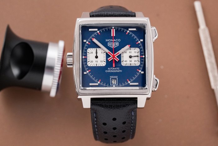 TAG Heuer - Monaco Steewe Mcqueen Calibre 11 Chronograph - CAW211P.FC6356 - Mænd - 2011-nu