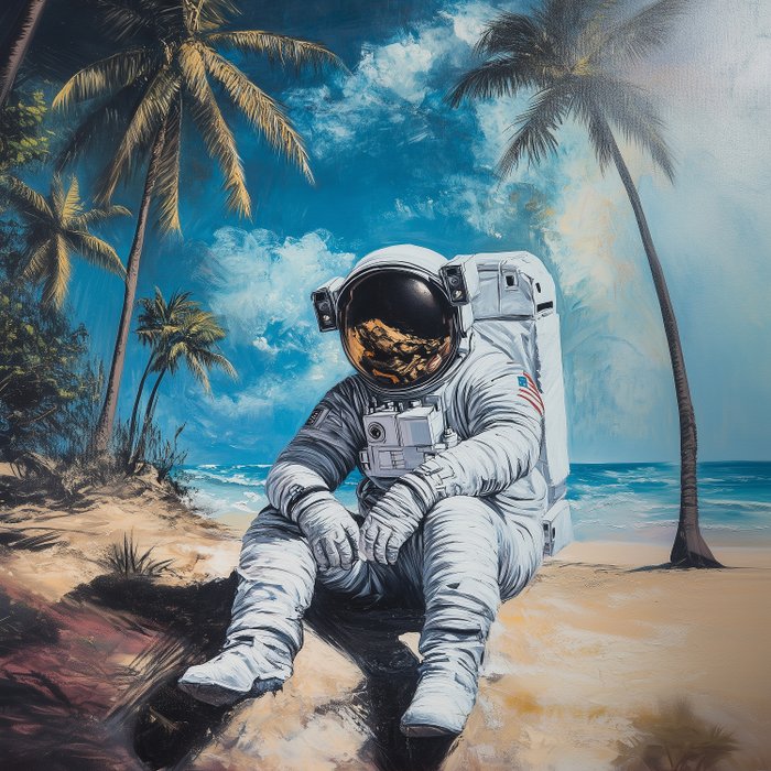 Rudy barret - Astronaute au Repos 1/1 - XL