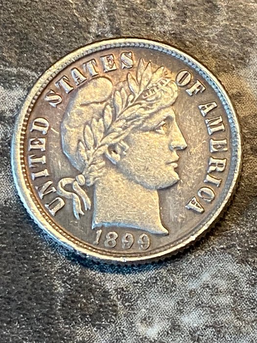 Förenta staterna Barber Dime 1899-O RARE COIN!!  (Ingen mindstepris)