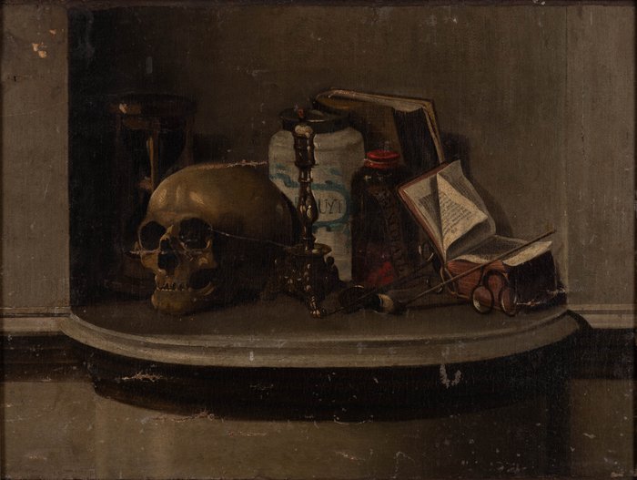 Hollandse school (XIX) - Vanitas stilleven