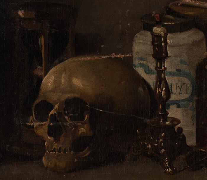 Hollandse school (XIX) - Vanitas stilleven