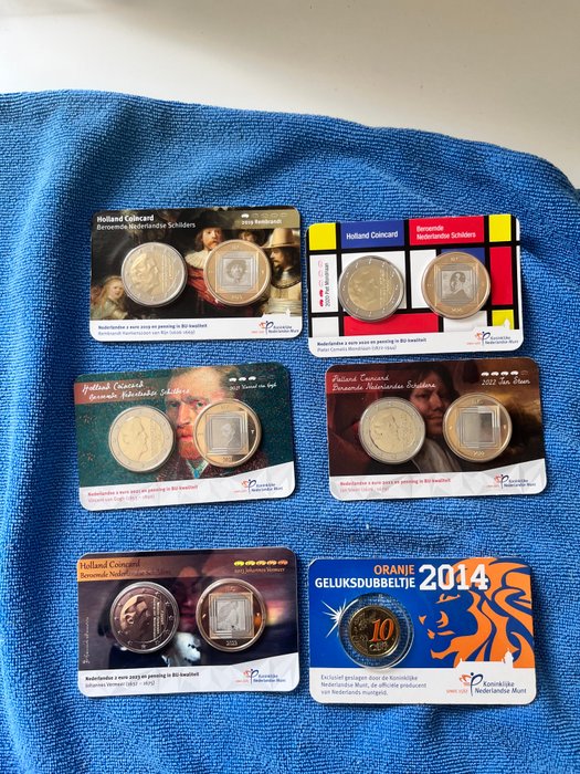 Holland. Coin Card 2019/2023 (5 stuks)  (Ingen mindstepris)