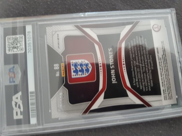 2022 Panini Prizm World Cup John Stones #88 Red Breakaway /99 PSA 10 Graded card