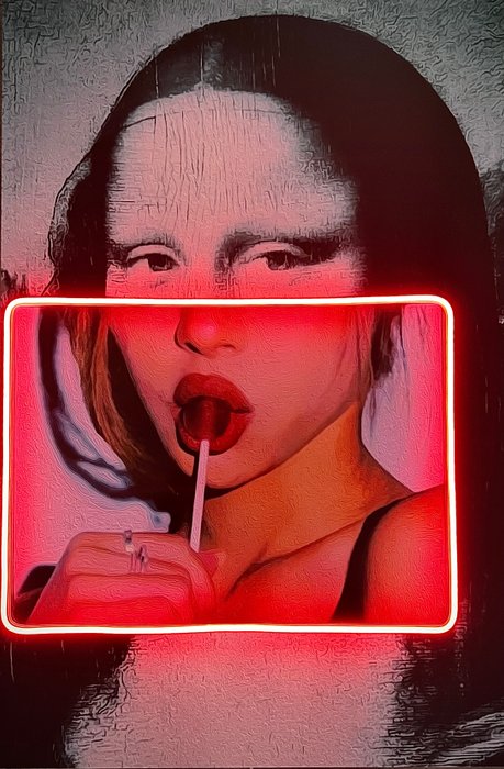 LEDMansion (1995) - Gioconda Lollipop V.R. | SIZE XXL | Led Wall Art