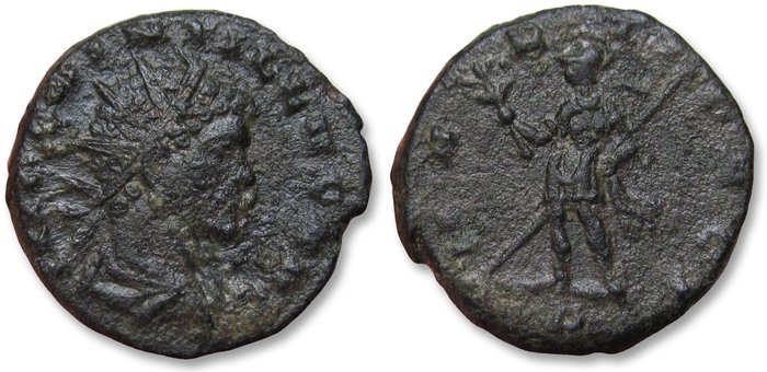 Romarriket. Quintillus (AD 270). Antoninianus Mediolanum (Milan) mint 270 A.D. - MARTI PACI -