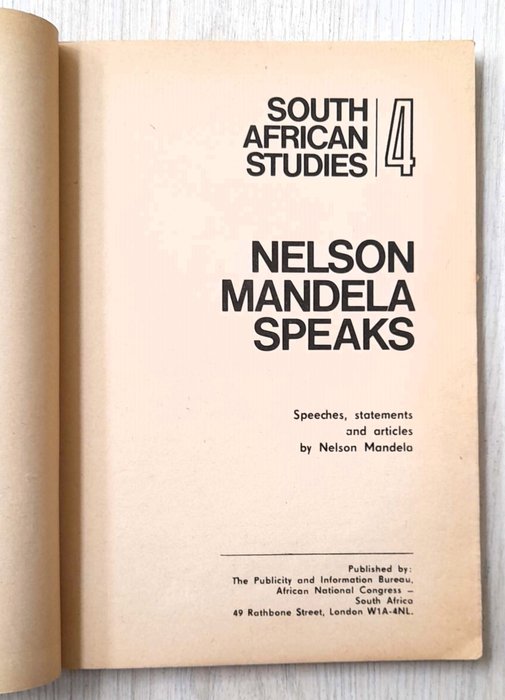 N Mandela - Nelson Mandela Speaks (signed by apartheid fighters) - 1975