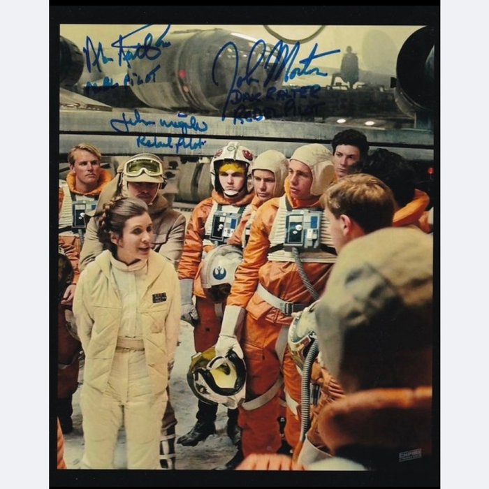 Star Wars - Signed by Alan Austen, John Mogridge and John Morton (3x Rebel Pilots)