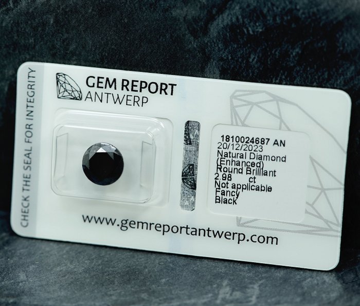 1 pcs Diamant  (Farvebehandlet)  - 2.98 ct - Ikke specificeret i laboratorierapporten - International Gemological Institute (IGI)