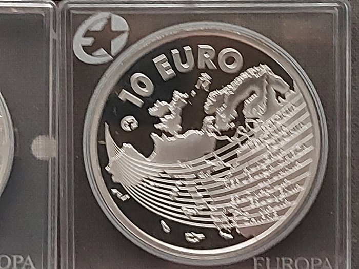 Europa 10 Euro 2004/2009 (3 coins) Proof  (Ingen mindstepris)