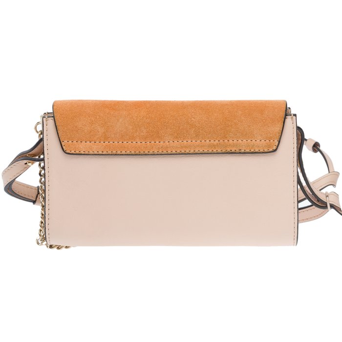 Chloé - sac​ ​bandoulière​ ​Chloé​ ​« Faye »​ ​en​ ​cuir​ ​et​ ​daim​ ​beige - Skuldertaske