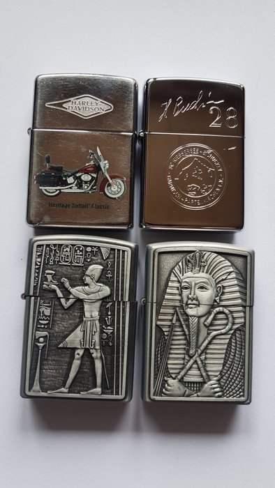 Zippo - Original Zippo Rarität und andere Sammler Feuerzeuge - Lighter - Chrome -  (4)