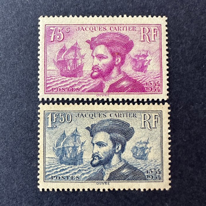 Frankrig  - Jacques Cartier YT 296/297 i NY **