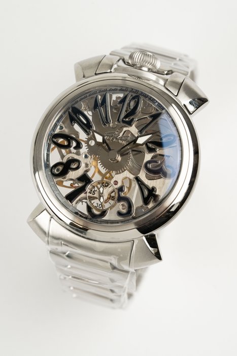 GaGà Milano - Manuale Forty-Four Skeleton Collection - Brand New - 4310SK01S0STST0 - Mænd - 2011-nu