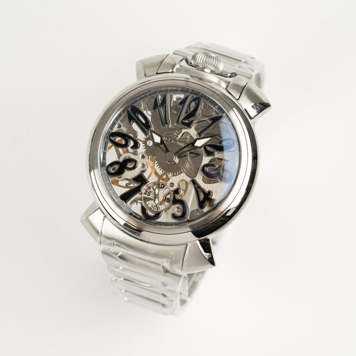 GaGà Milano - Manuale Forty-Four Skeleton Collection - Brand New - 4310SK01S0STST0 - Mænd - 2011-nu