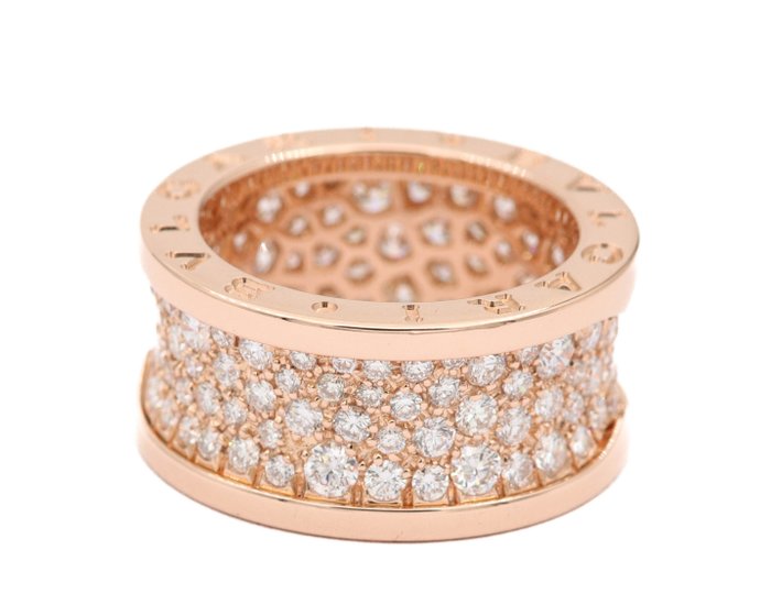 Bvlgari - Ring - Bzero 1 - 18 kraat Rosaguld Diamant (Natur)