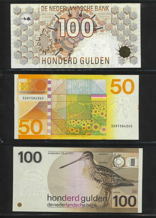 Holland. - 8 banknotes - various dates  (Ingen mindstepris)