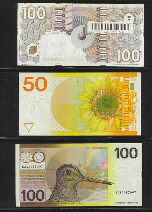 Holland. - 8 banknotes - various dates  (Ingen mindstepris)