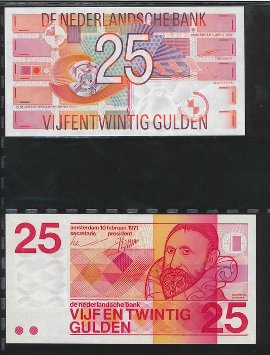 Holland. - 8 banknotes - various dates  (Ingen mindstepris)