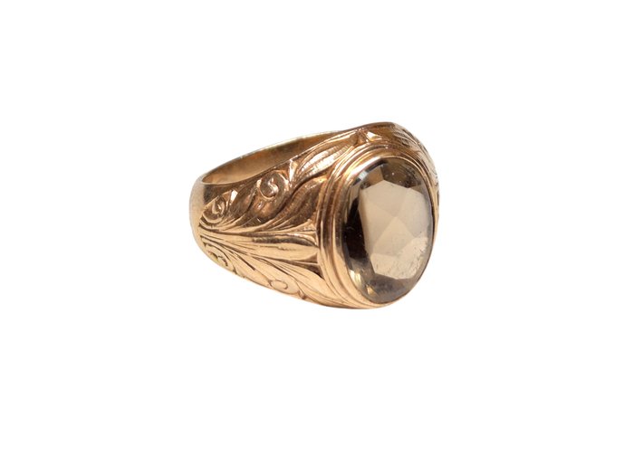 Ring - 14 karat Gulguld - Lavet år 1958