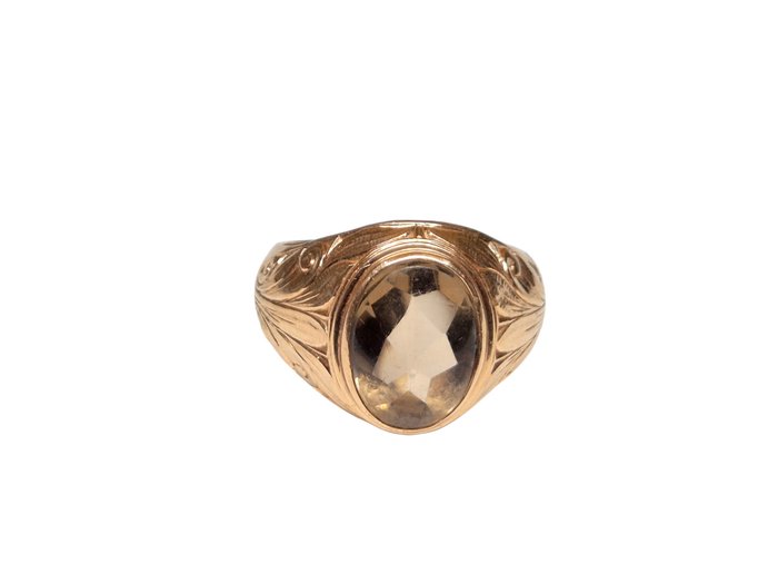 Ring - 14 karat Gulguld - Lavet år 1958